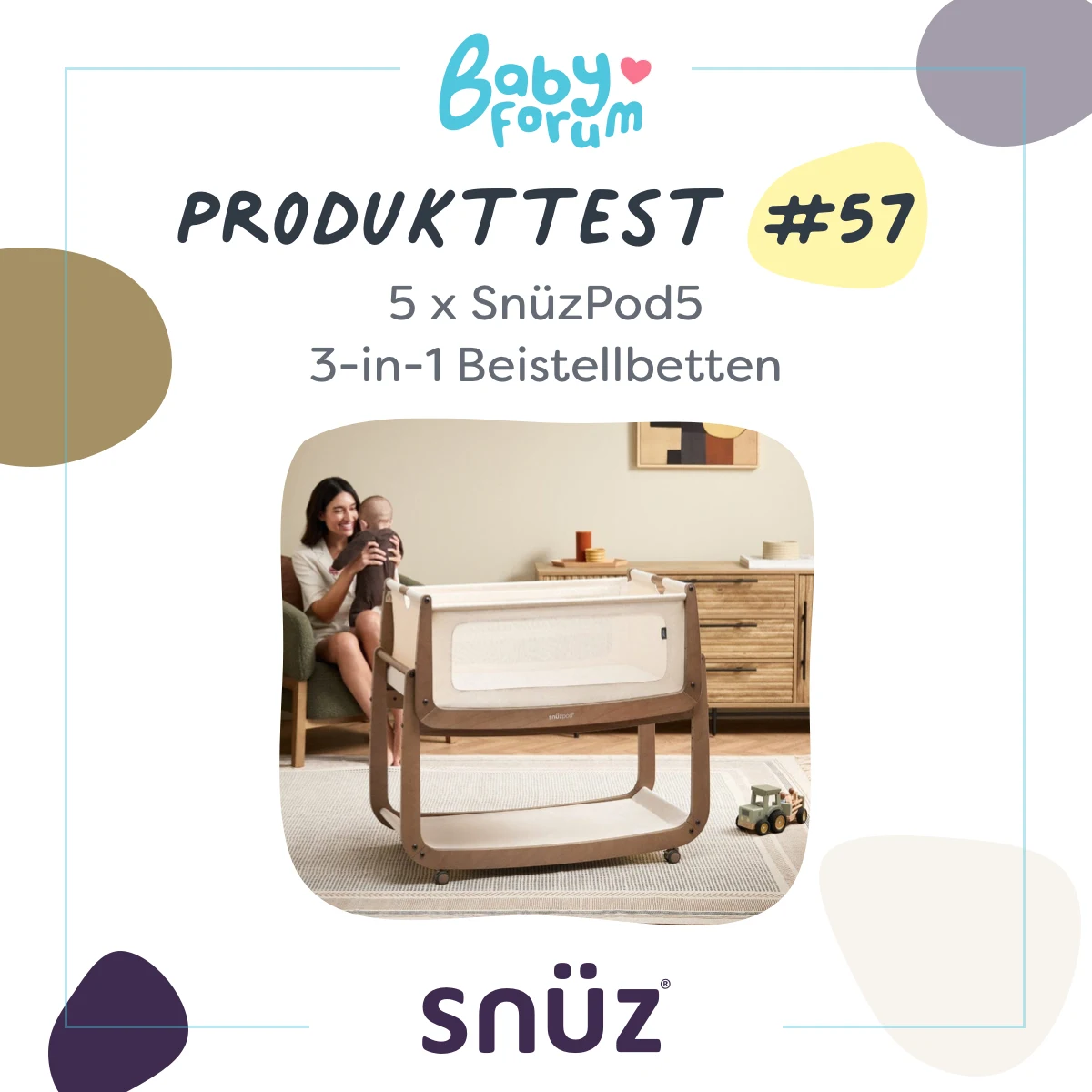 Gewinnspiel: Teste und gewinne eines von 5 SnüzPod5 Beistellbetten!