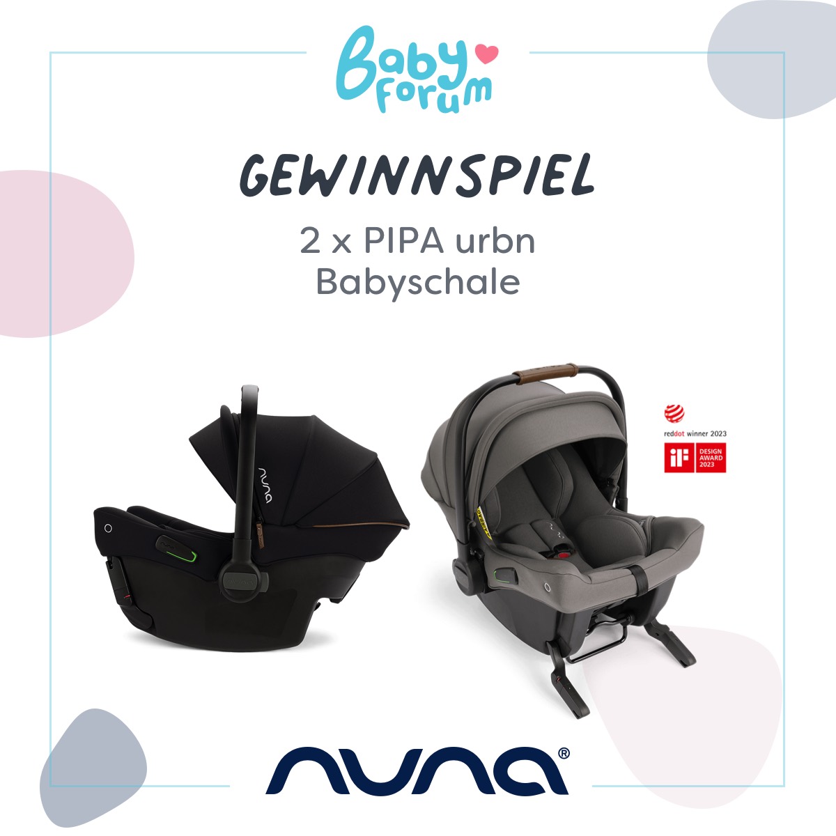 NUNA Babyschale PIPA urbn mit integriertem ISOFIX Granite