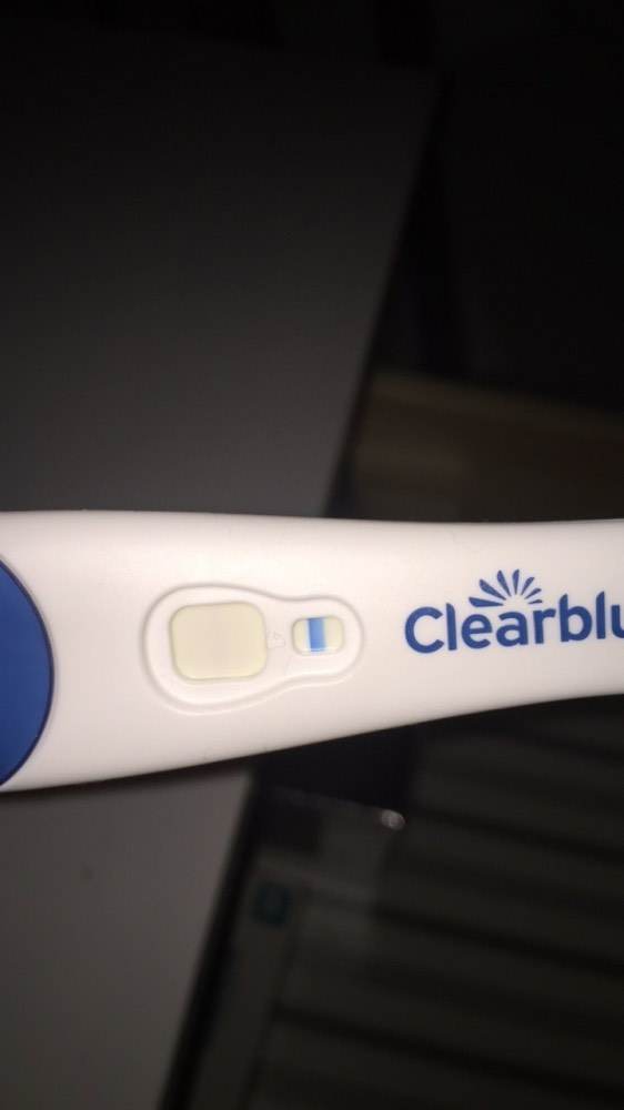 Verdunstungslinie clearblue easy Pregnancy Test